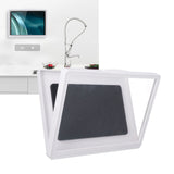 Bathroom Waterproof Anti Fog Touch Screen Mobile Phone Case Wall Mount Sealed Protective Cover Computer Tablet Storage Case Box 9802W White - Extra Image