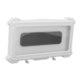 Shower Phone Holder Waterproof Case Touch Screen Rotating Phone Holder Wall Mount Shelf for Bathroom Kitchen 9801W White