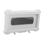 Shower Phone Holder Waterproof Case Touch Screen Rotating Phone Holder Wall Mount Shelf for Bathroom Kitchen 9801W White