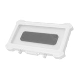 Shower Phone Holder Waterproof Case Touch Screen Rotating Phone Holder Wall Mount Shelf for Bathroom Kitchen 9801W White - Rear View