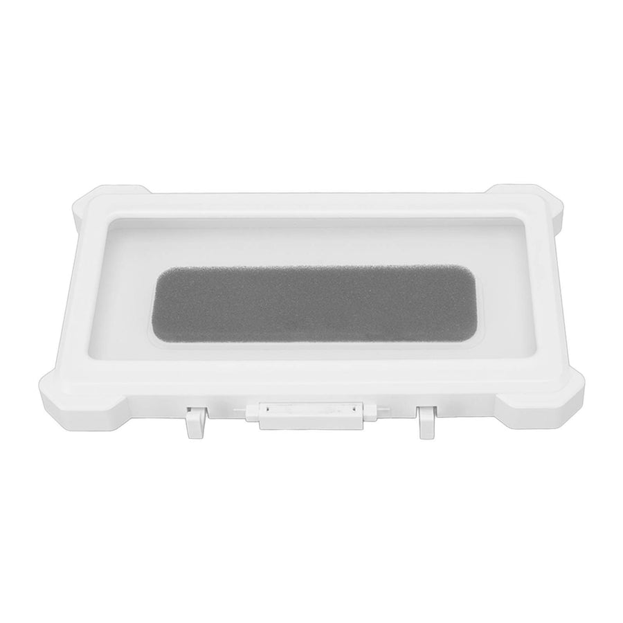 Shower Phone Holder Waterproof Case Touch Screen Rotating Phone Holder Wall Mount Shelf for Bathroom Kitchen 9801W White