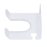 Wall Mounted Hair Dryer Holder Stainless Steel Hair Blow Dryer Rack for Home Washroom Bathroom White - Side View