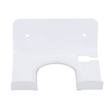 Wall Mounted Hair Dryer Holder Stainless Steel Hair Blow Dryer Rack for Home Washroom Bathroom White - Close-Up Angle