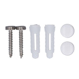 Wall Mounted Hair Dryer Holder Stainless Steel Hair Blow Dryer Rack for Home Washroom Bathroom White