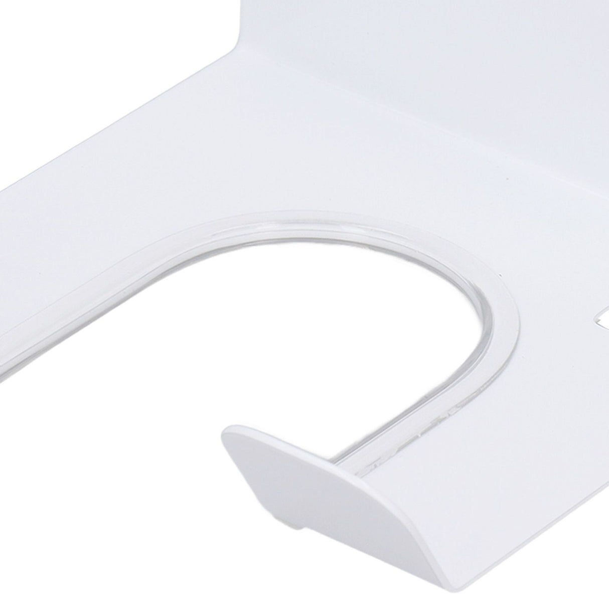 Wall Mounted Hair Dryer Holder Stainless Steel Hair Blow Dryer Rack for Home Washroom Bathroom White