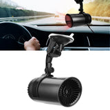 150W Portable 2 in 1 Auto Cooling Heating Fan Heater Car Defroster 12V Car Cigarette Lighter - Low Angle