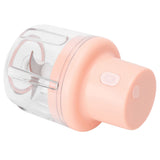 250ml Pink Electric Meat Grinder Food Chopper Mini Kitchen Shredder USB Charging - Top-Down View