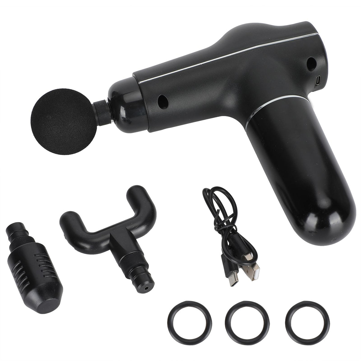Mini Muscle Stimulator Body Relaxation Portable Muscle Massager Equipment with 3 Gears(Black Metallic PaintUV Varnishing )