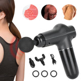 Mini Muscle Stimulator Body Relaxation Portable Muscle Massager Equipment with 3 Gears(Black Metallic PaintUV Varnishing ) - Extra Image
