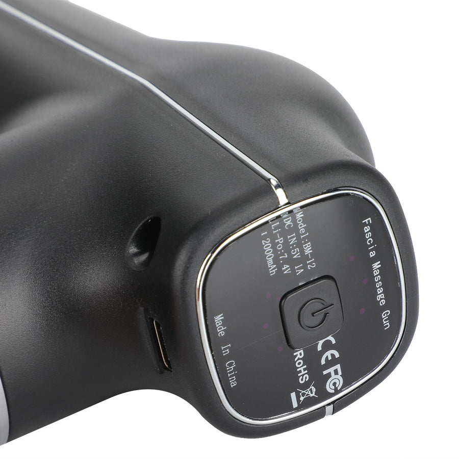 Mini Muscle Stimulator Body Relaxation Portable Muscle Massager Equipment with 3 Gears(Black Metallic PaintUV Varnishing )