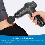 Mini Muscle Stimulator Body Relaxation Portable Muscle Massager Equipment with 3 Gears(Black Metallic PaintUV Varnishing )