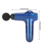 Mini Muscle Stimulator Body Relaxation Portable Muscle Massager Equipment with 3 Gears(Blue Metallic PaintUV Varnishing )