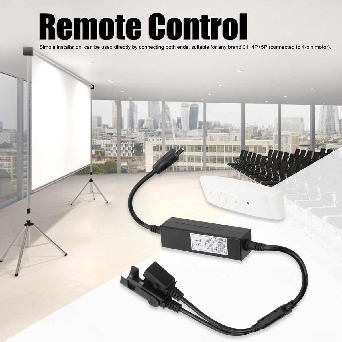 Wireless Remote Control for TV Lifter Electric Window Opener LCD Monitor 01+4P+5P
