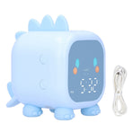 LED Alarm Clock Mini Portable Voice Control Temperature Display USB Charging 60 Minutes Timer