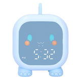 LED Alarm Clock Mini Portable Voice Control Temperature Display USB Charging 60 Minutes Timer