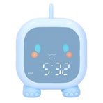LED Alarm Clock Mini Portable Voice Control Temperature Display USB Charging 60 Minutes Timer