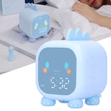 LED Alarm Clock Mini Portable Voice Control Temperature Display USB Charging 60 Minutes Timer