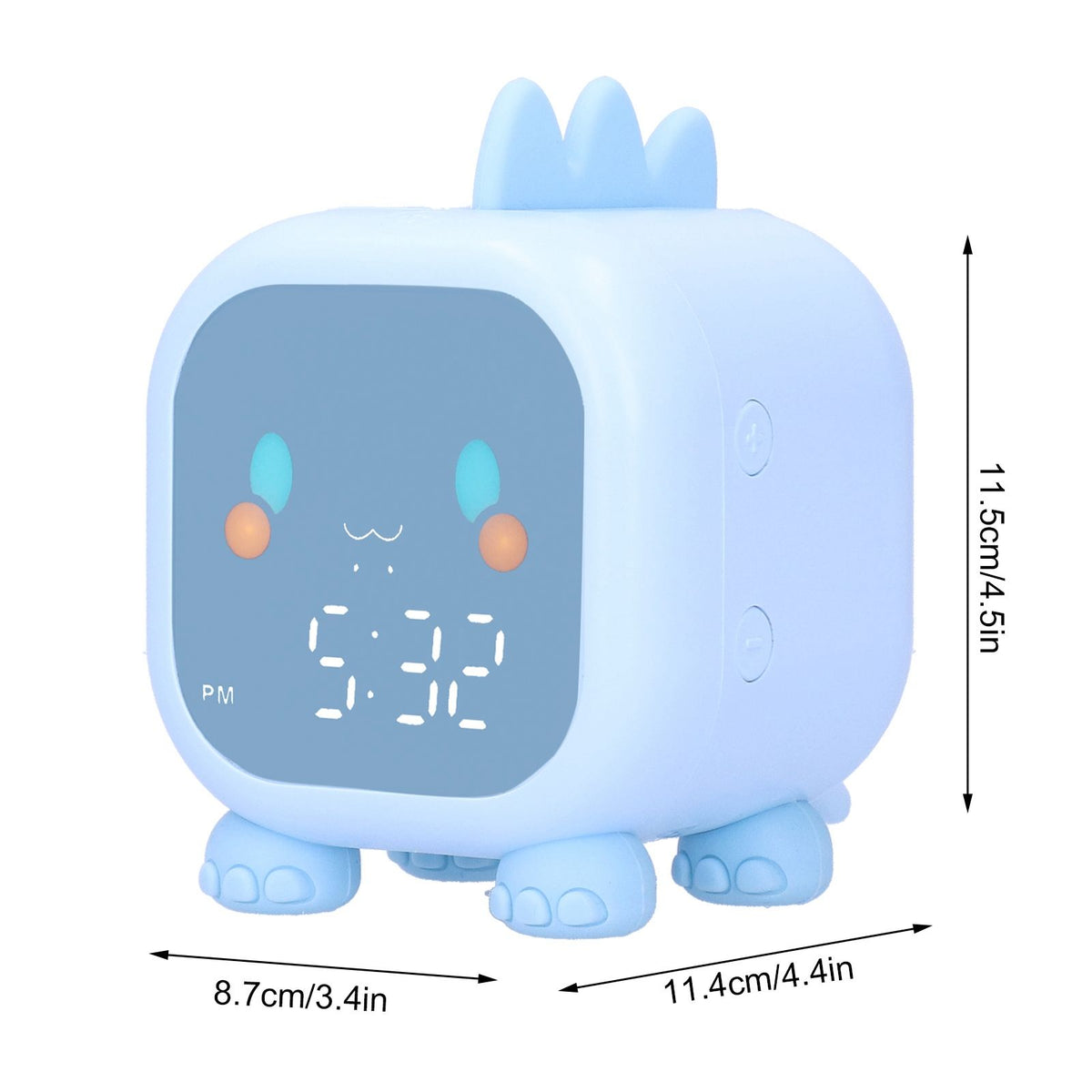 LED Alarm Clock Mini Portable Voice Control Temperature Display USB Charging 60 Minutes Timer