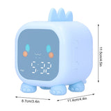 LED Alarm Clock Mini Portable Voice Control Temperature Display USB Charging 60 Minutes Timer