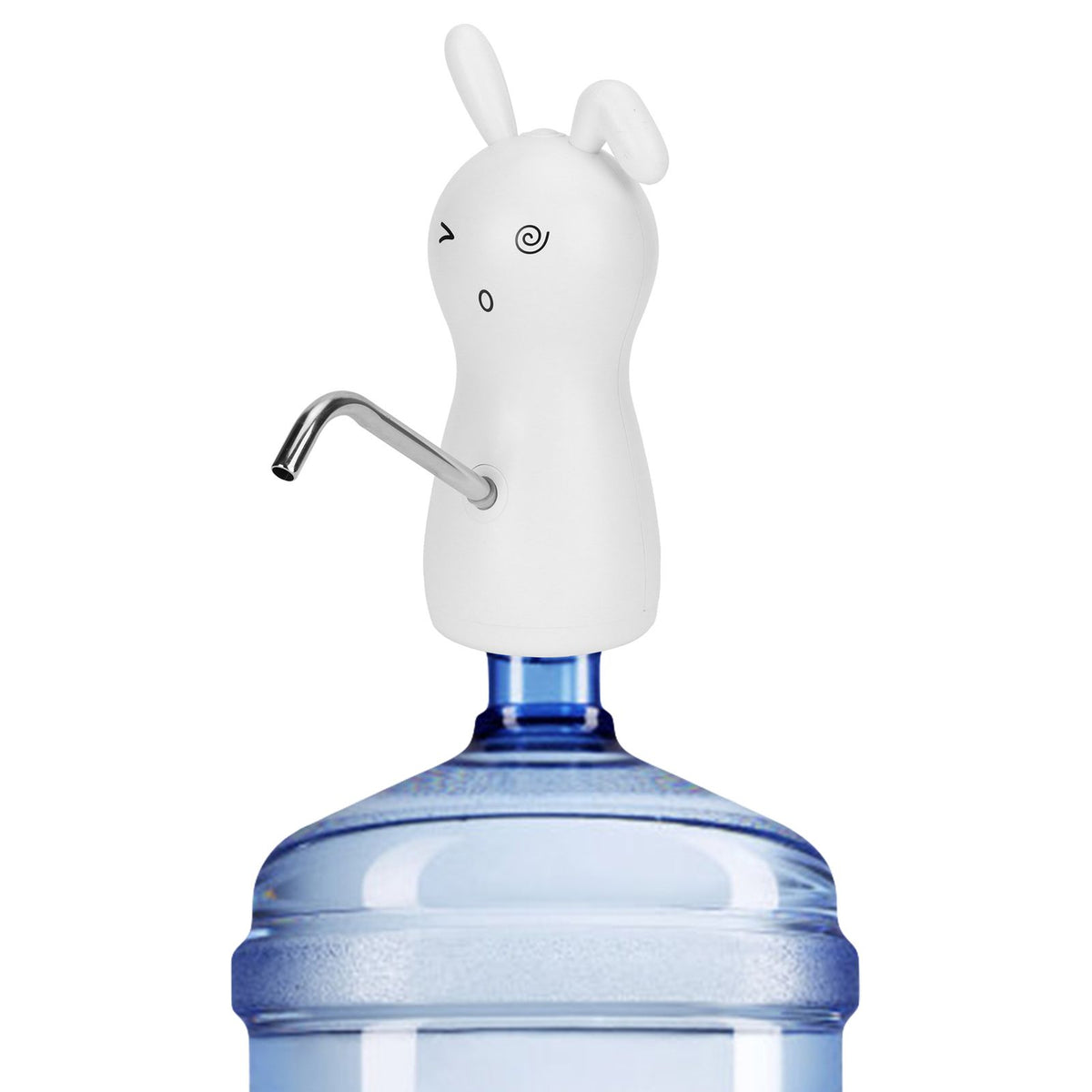 Electric Water Dispenser Portable USB Charging 450ml Quantitative for 4.5L‑18.9L Barreled Water Rabbit Shape