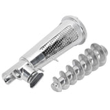 Meat Grinder Tomato Juicer Screw Shaft Filter Sleeve Baffle Accessories for Mixer Attachment - Top-Down View