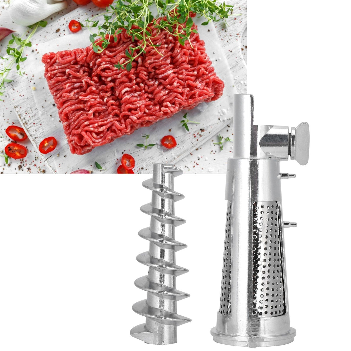 Meat Grinder Tomato Juicer Screw Shaft Filter Sleeve Baffle Accessories for Mixer Attachment