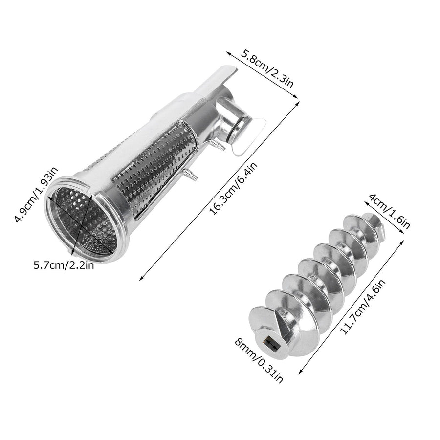 Meat Grinder Tomato Juicer Screw Shaft Filter Sleeve Baffle Accessories for Mixer Attachment