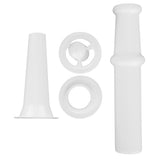 Universal Food Pusher Sausage Filler Nozzle Kubbe Attachment Kit for 5# Meat Grinder - Close-Up Angle