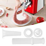 Universal Food Pusher Sausage Filler Nozzle Kubbe Attachment Kit for 5# Meat Grinder - Extra Image