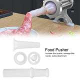 Universal Food Pusher Sausage Filler Nozzle Kubbe Attachment Kit for 5# Meat Grinder