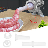 Food Pusher Sausage Filling Nozzle Kubbe Attachment for 7# Meat Grinder Universal