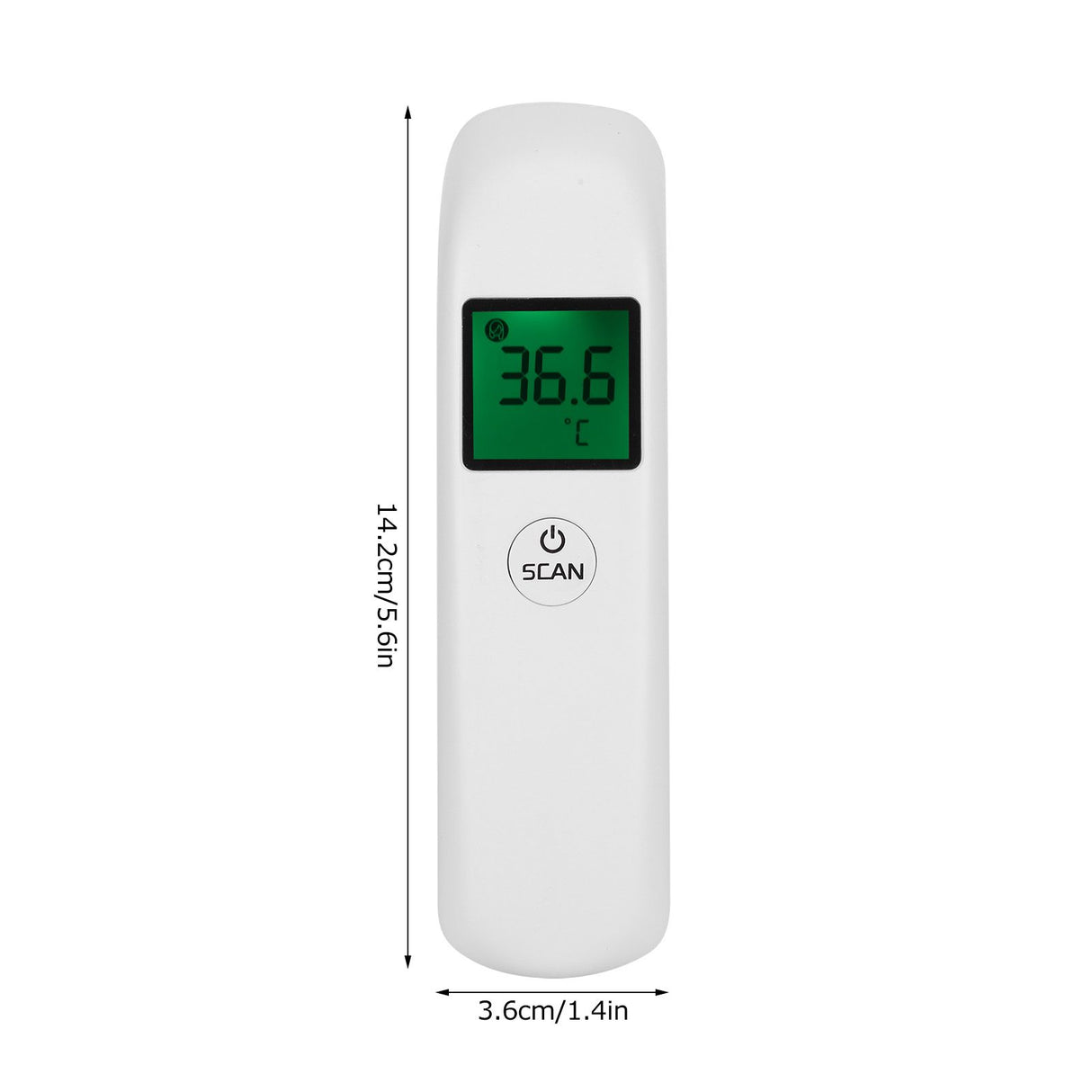 Handheld Forehead Thermometer Digital Infrared Noncontact Fever Alarm 50 Groups of Memory