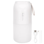 300ml Double Spray Humidifier Diffuser USB Charging Nanometer Atomization 2 Gears Night LightWhite