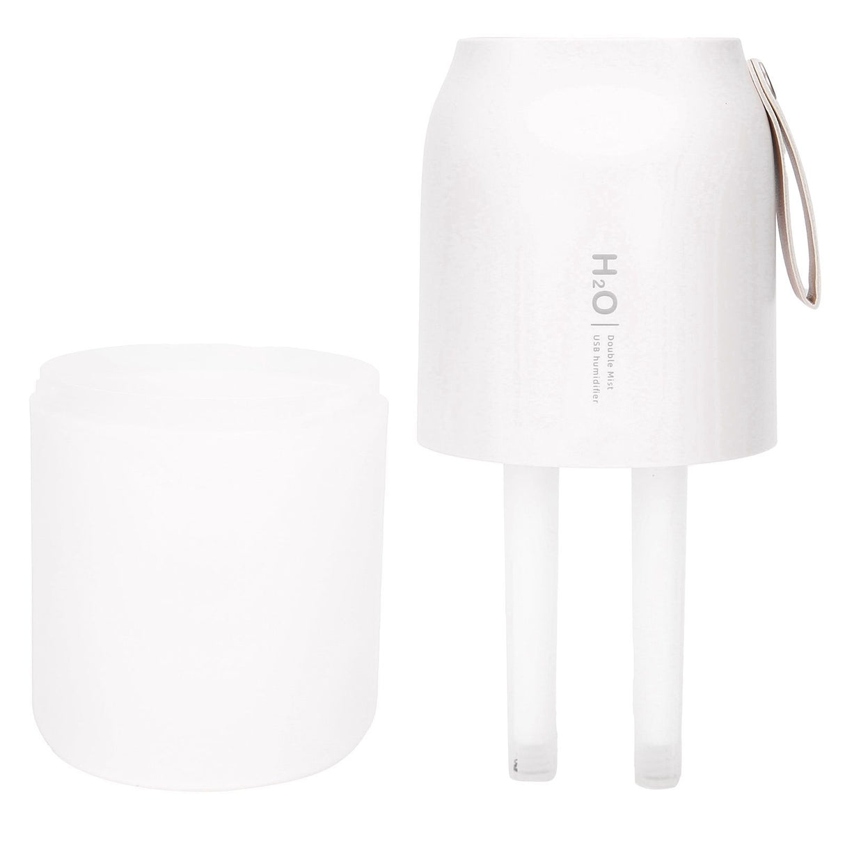 300ml Double Spray Humidifier Diffuser USB Charging Nanometer Atomization 2 Gears Night LightWhite