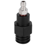 8mm Male Quick Plug to Male Thread TR21-4 CO2 Cylinder Tank Adapter Connector for Soda Club(Black )