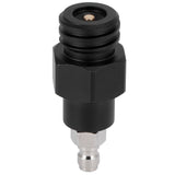 8mm Male Quick Plug to Male Thread TR21-4 CO2 Cylinder Tank Adapter Connector for Soda Club(Black )