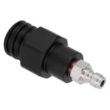8mm Male Quick Plug to Male Thread TR21-4 CO2 Cylinder Tank Adapter Connector for Soda Club(Black )