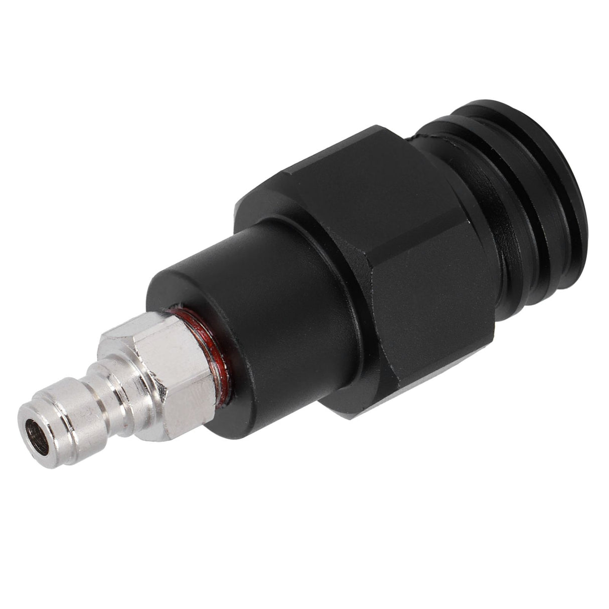 8mm Male Quick Plug to Male Thread TR21-4 CO2 Cylinder Tank Adapter Connector for Soda Club(Black )