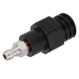 8mm Male Quick Plug to Male Thread TR21-4 CO2 Cylinder Tank Adapter Connector for Soda Club(Black ) - Rear View