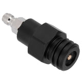 8mm Male Quick Plug to Male Thread TR21-4 CO2 Cylinder Tank Adapter Connector for Soda Club(Black )