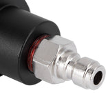 8mm Male Quick Plug to Male Thread TR21-4 CO2 Cylinder Tank Adapter Connector for Soda Club(Black )