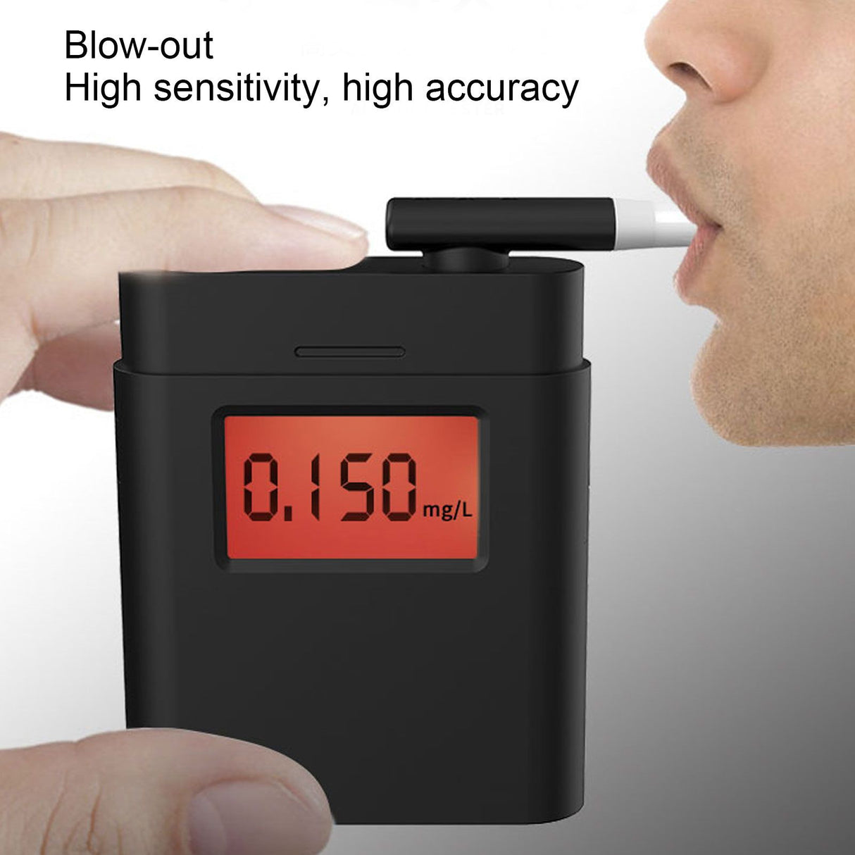 Alcohol Tester Portable Breathalyzer Analyzer High Accuracy Alcohol Breath Detector