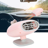 150W 12V Fan Heater 360 Degree Rotation Portable Windscreen Defroster Cigar Lighter for Car - Extra Image