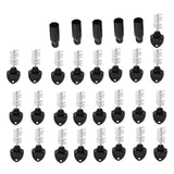 25PCS Beer Plugs Tap Brush 5PCS Beer Tap Cover Faucet Cap Beer Machine Faucet Accessories Set - Top-Down View