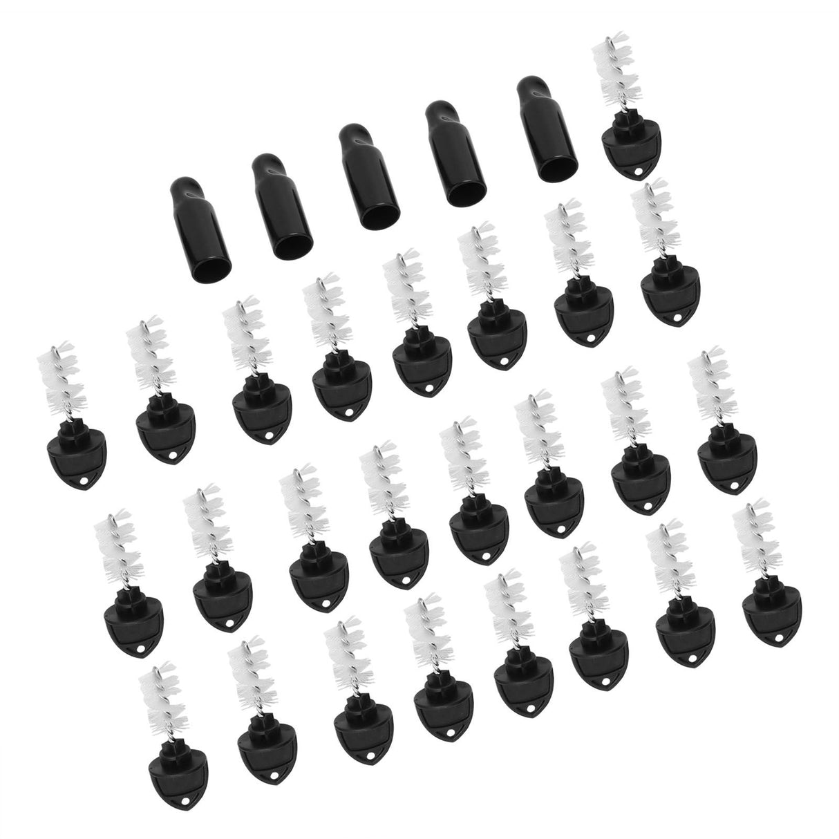 25PCS Beer Plugs Tap Brush 5PCS Beer Tap Cover Faucet Cap Beer Machine Faucet Accessories Set