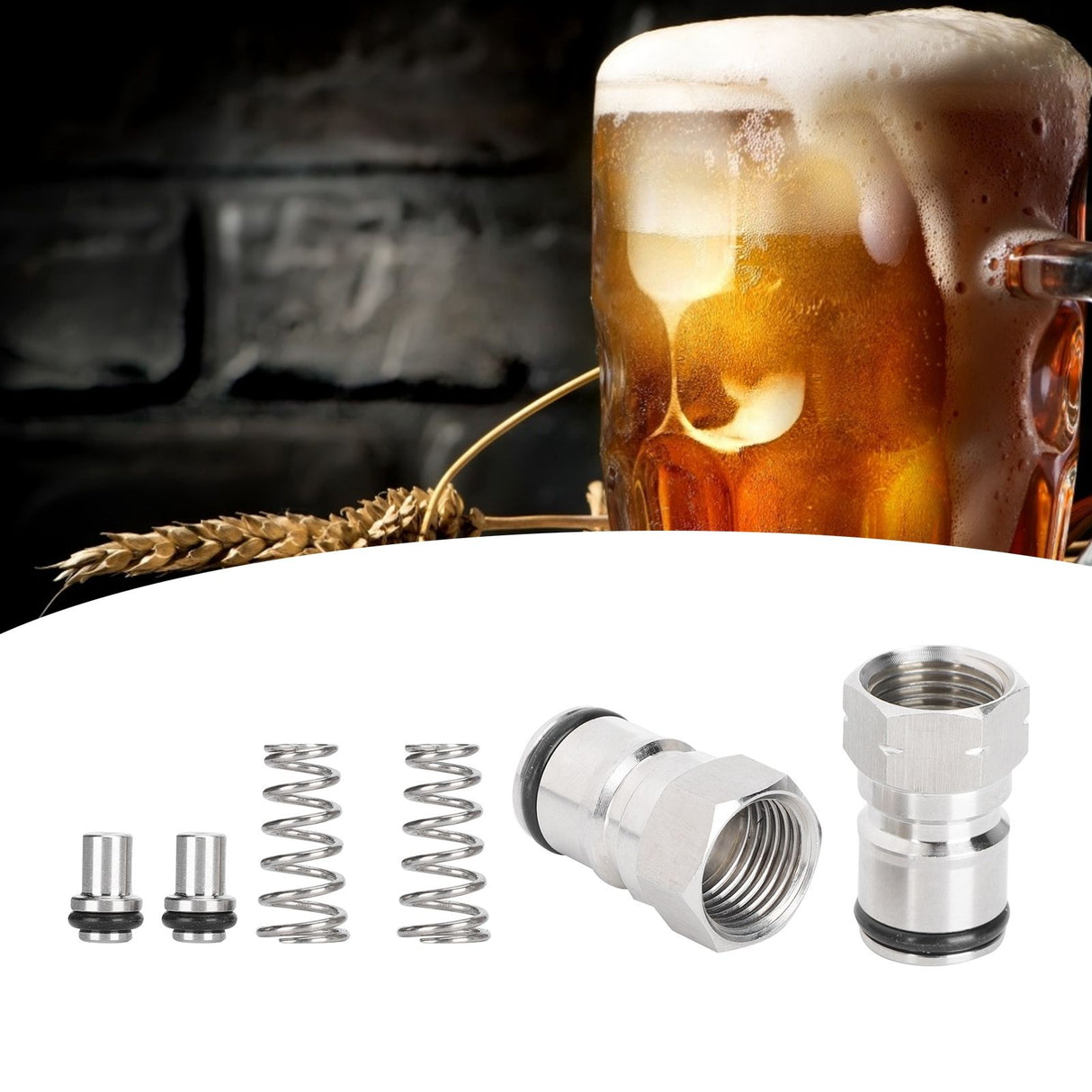 Home Brewing 19/32-18 Thread Gas Liquid Ball Lock Keg Posts Spring for Cornelius Corny Keg