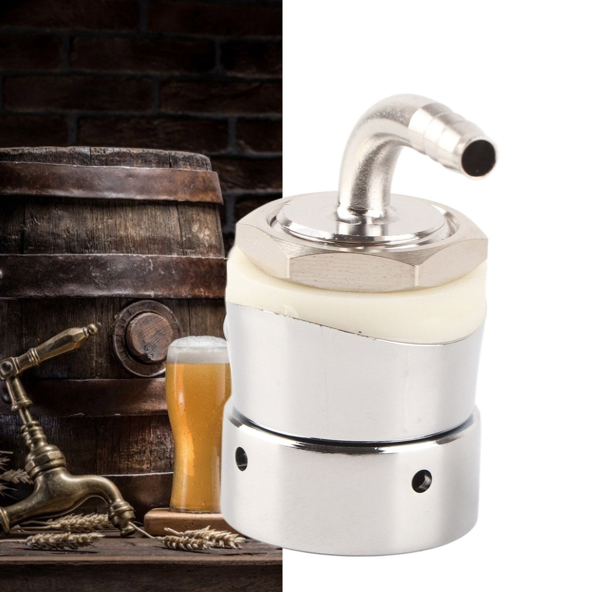 Draft Beer Tap Tower Shank Assembly 1/4in Stainless Steel Home Brewing Beer Faucet Accessory