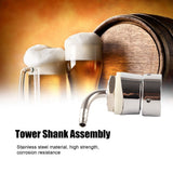 Draft Beer Tap Tower Shank Assembly 1/4in Stainless Steel Home Brewing Beer Faucet Accessory - Extra Image