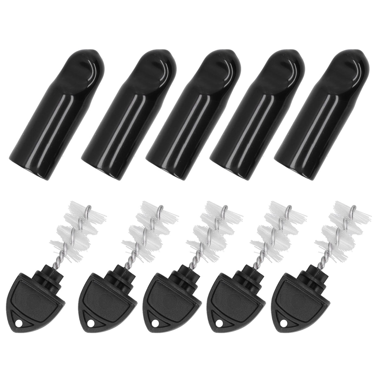 5Pcs Beer Tap Brush 5Pcs Draft Beer Faucet Cap Set Accessories for Home Bar Use