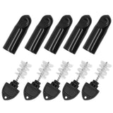 5Pcs Beer Tap Brush 5Pcs Draft Beer Faucet Cap Set Accessories for Home Bar Use - Front View